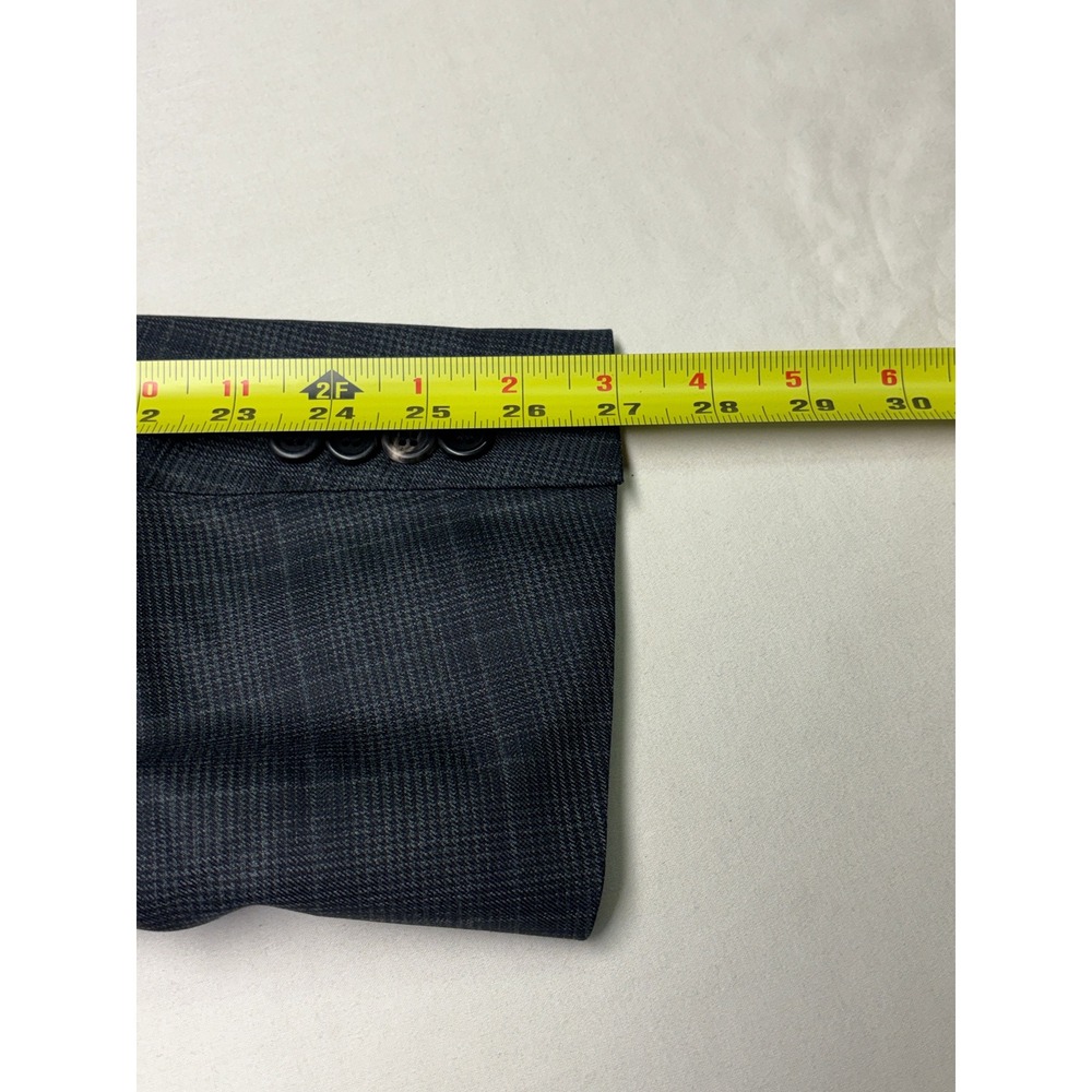 Canali x Su Misura Wool Plaid Windownpane Blazer Jacket Mens Italy Made 44L - Picture 15 of 15